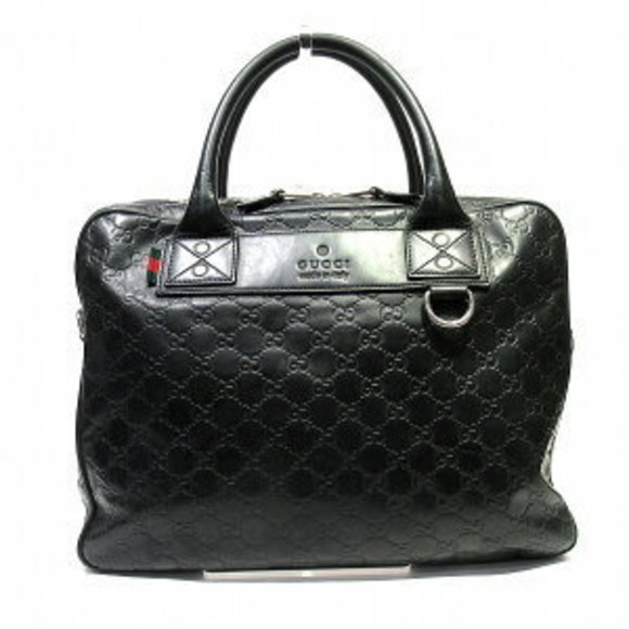 Gucci Bag Business ssima Briefcase Black - Picture 1 of 8
